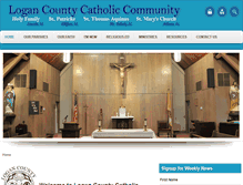 Tablet Screenshot of logancountycatholic.org
